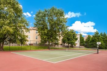 Outdoor Tennis Court at Malvern Lakes, Fredericksburg, Virginia